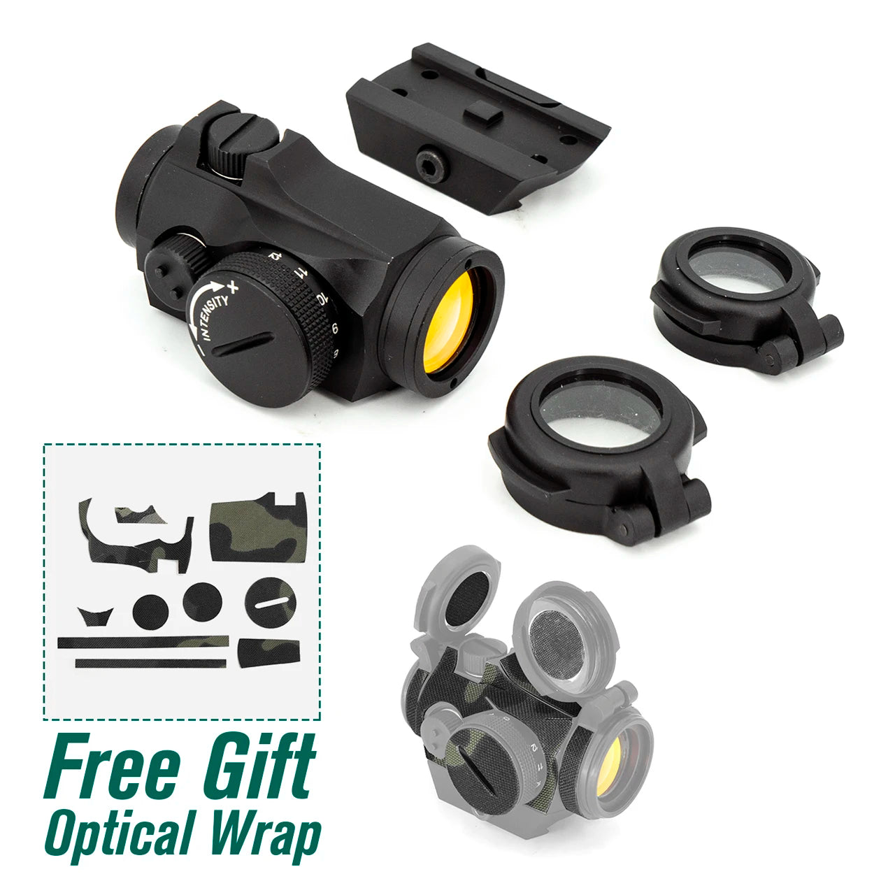 **Tactical AIM 1X22 Red Dot Reflex Sight – 2MOA Compact Rifle Scope for Hunting & Airsoft | Includes Mount | Durable & Precise for Outdoor Shooting & Tactical Use**