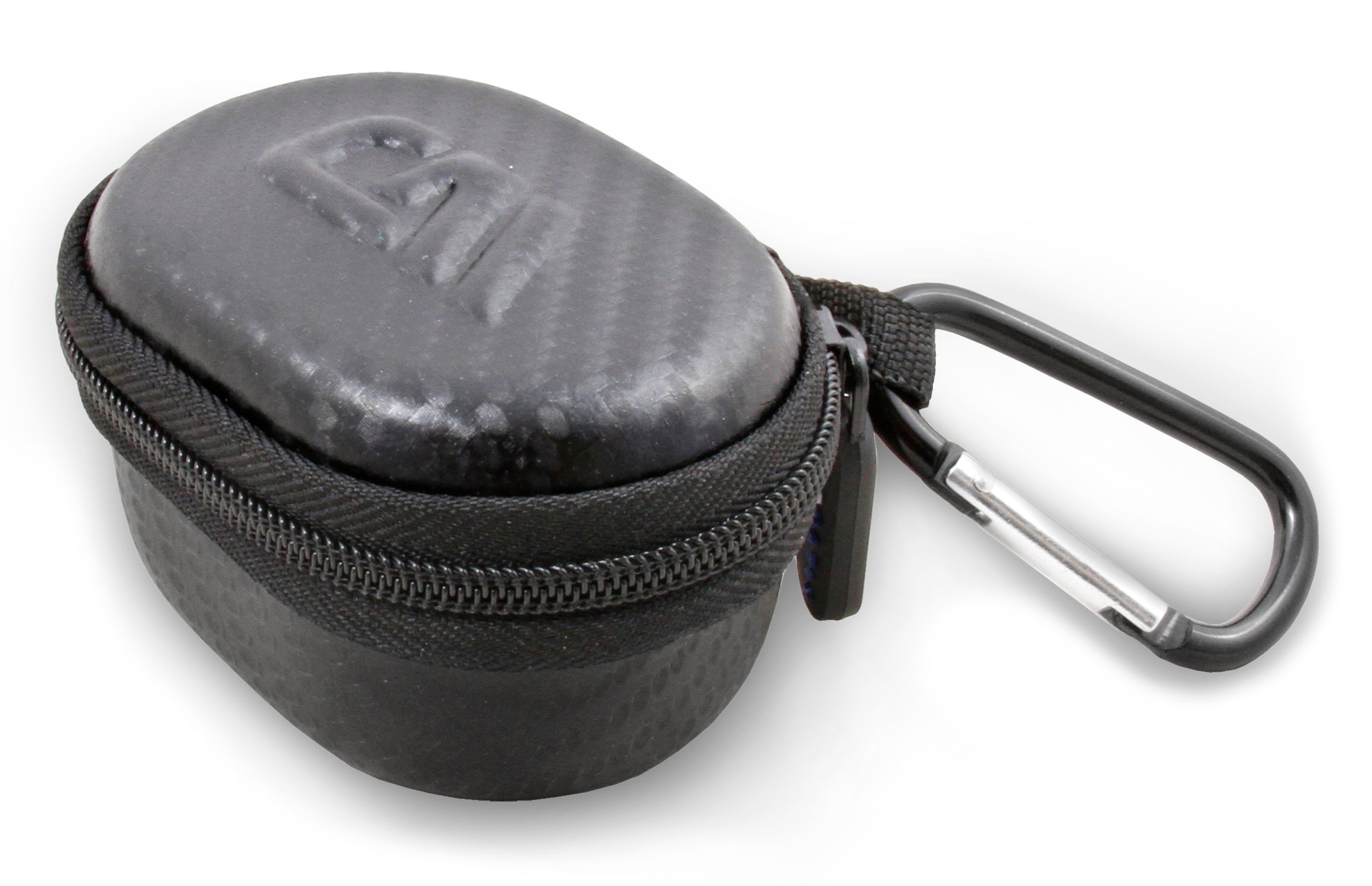 CASEMATIX 3.25 Inch Hard Shell EVA Travel Case with Carabiner Clip - Waterproof Protective Storage for Small Accessories (Fits 3 x 1.75 x 1.5 Inch Items) - Perfect for Travel, Camping, Hiking & Outdoor Gear Organization