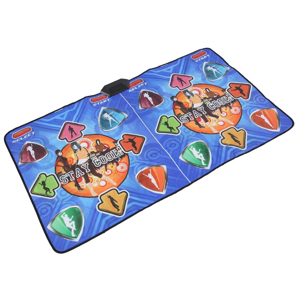 Non-Slip Dance Mat for Double Players - HD TV & Computer Compatible with Handle - Perfect for Family Game Nights & Fitness Workouts