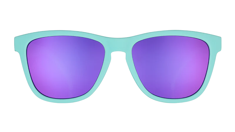 Goodr Electric Dinotopia Carnival Sunglasses - Polarized UV Protection for Running, Cycling & Outdoor Activities