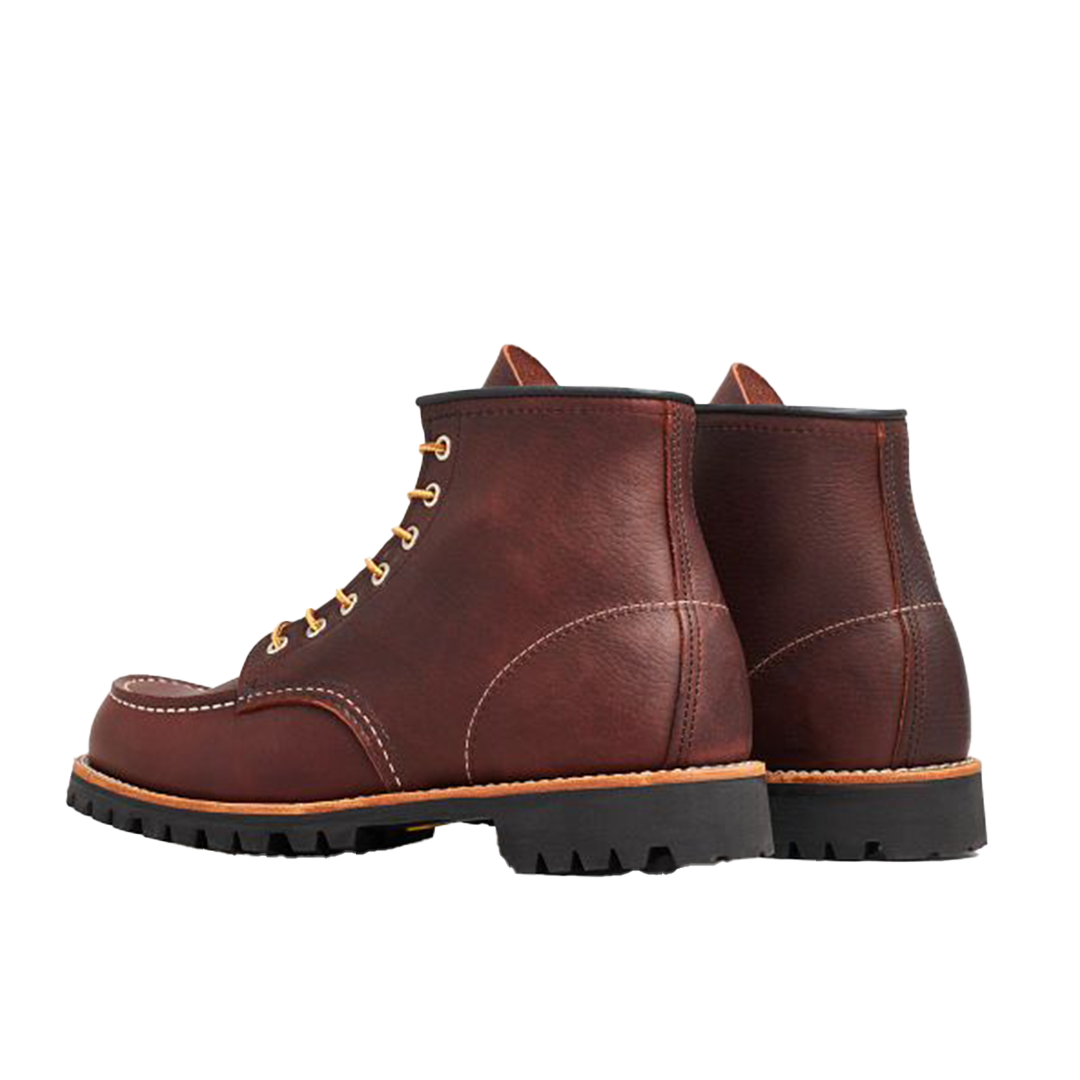 **Red Wing Roughneck 8146 Men's 6-Inch Brown Leather Work Boots - Durable & Comfortable for Construction, Hiking & Outdoor Work**