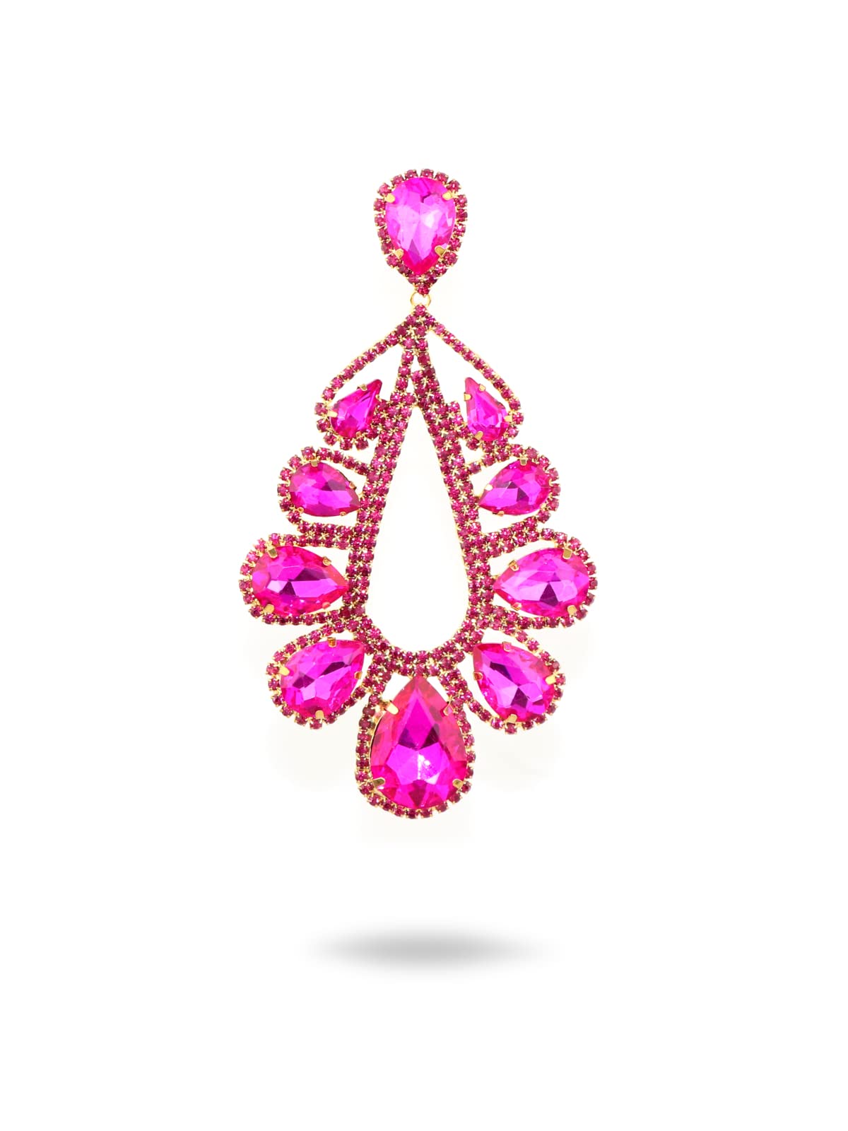 Sparkling Crystal Rhinestone Drop Earrings for Women - Elegant Dangle Wedding & Party Jewelry Gift - Perfect for Bridal, Prom, Evening Events