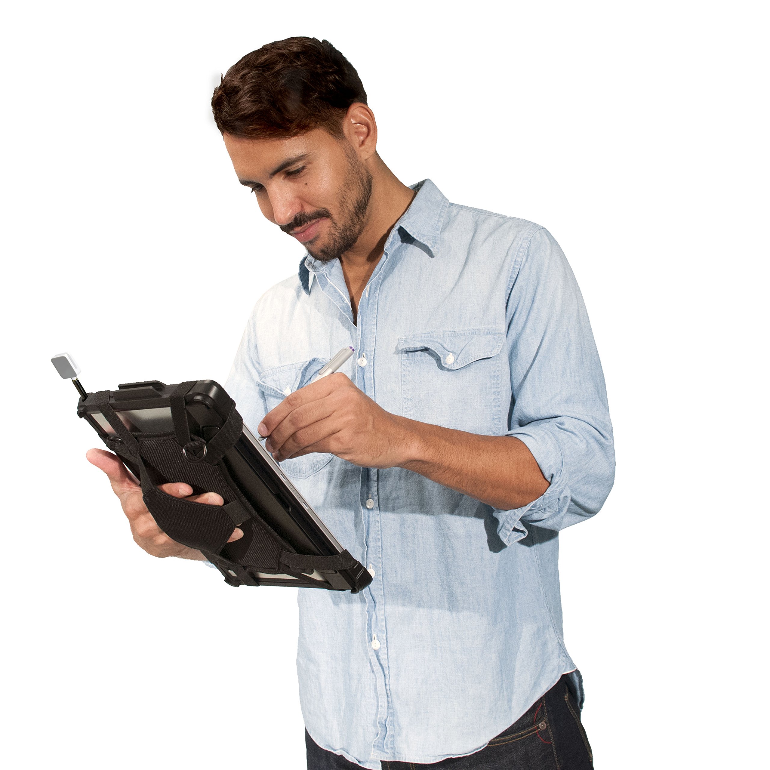 Microsoft Surface Pro Protective Case with Kickstand - Anti-Theft Security Cover with Built-in Folding Stand, Pen Holder & Lock Cable for Surface Pro 4/6/7/8/X - Perfect for Work, Travel & School Use (PAD-SCCKS)