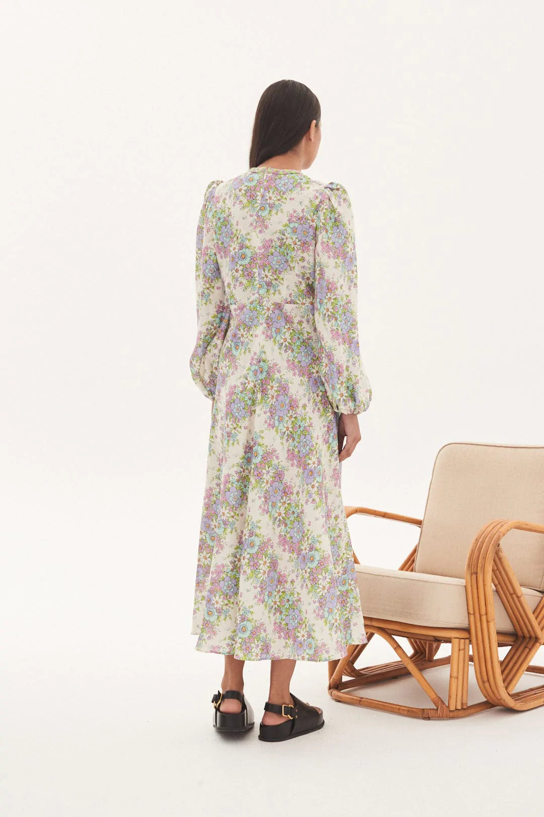 Agnes Midi Dress - Elegant Women's Casual & Party Wear - Perfect for Office, Date Night & Special Occasions