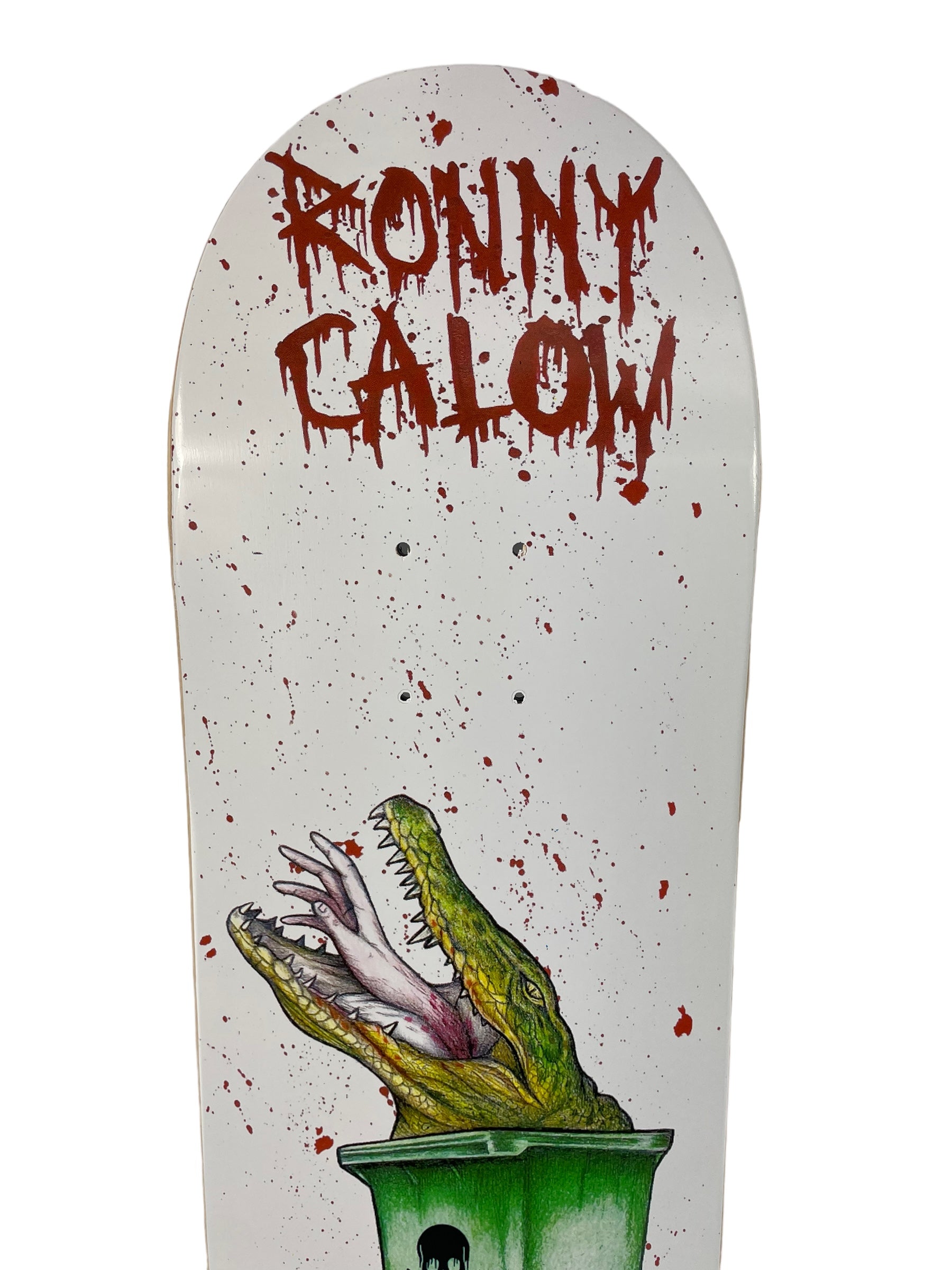 Death Ronny Calow 'Crocodile' Skateboard Deck by Death Skateboards - Choose Your Size for Street & Park Skateboarding