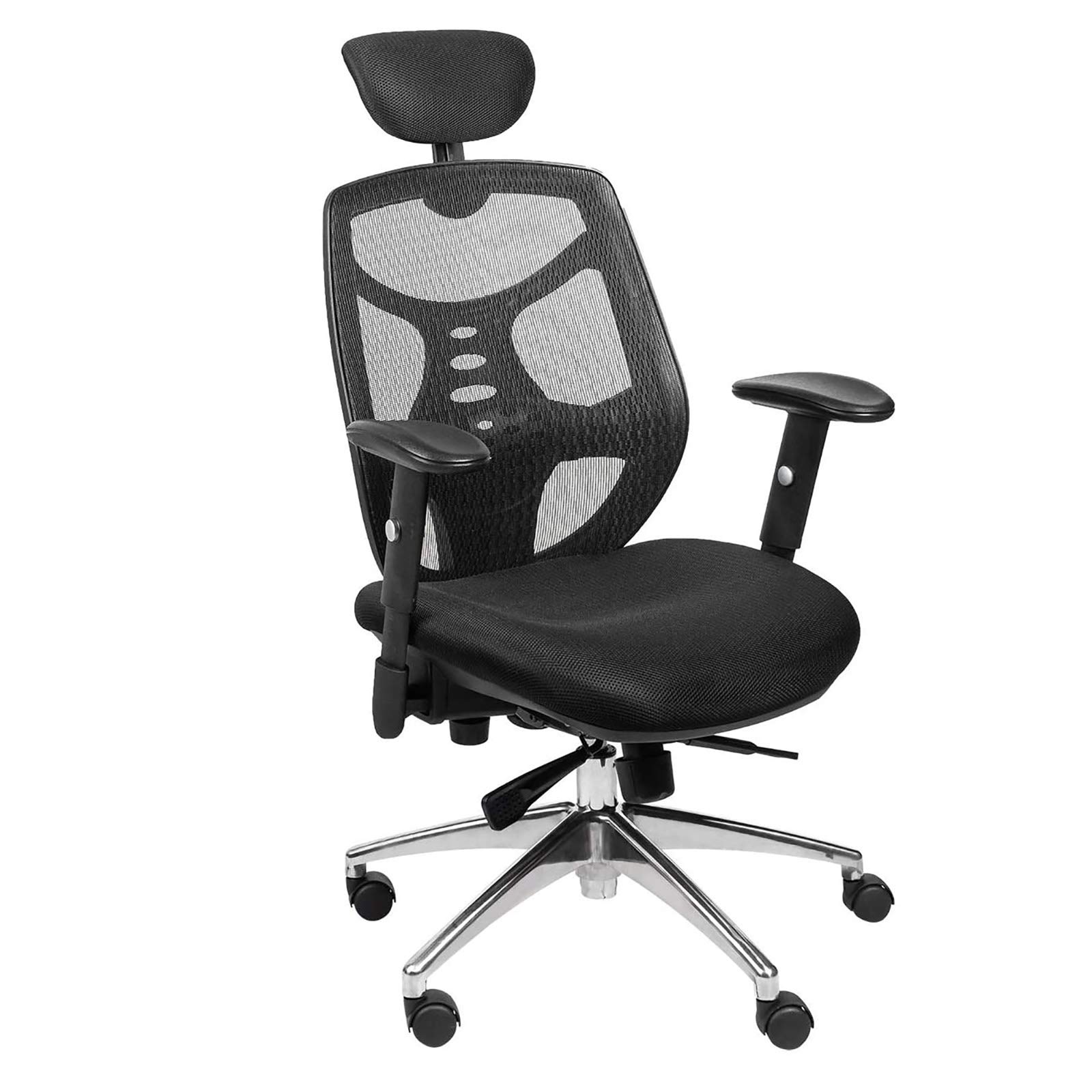 Ergonomic Office Chair with Lumbar Support - Adjustable Mesh Computer Desk Chair for Home & Office - Comfortable Task Chair for Long Hours of Work, Gaming & Study
