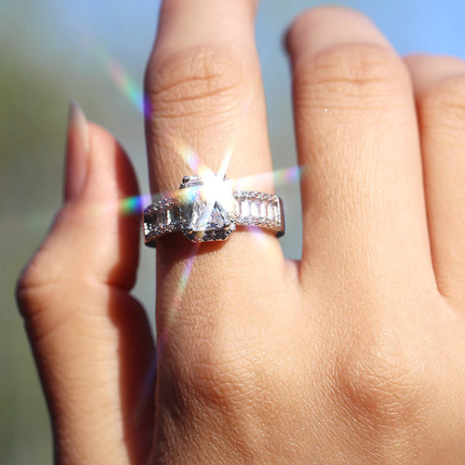 Diamond Ring for Women - Elegant & Sparkling Jewelry for Engagement, Wedding, Anniversary & Special Occasions