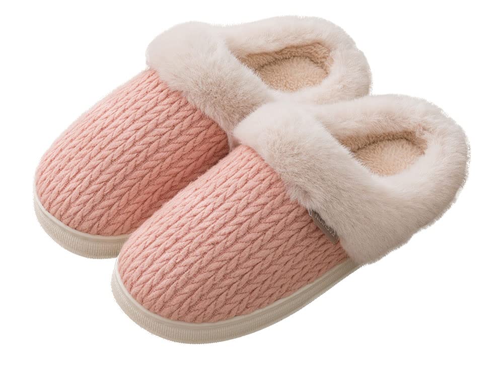 Cozy Women's Winter Slippers - Thick Fluffy Fur Indoor House Shoes with Non-Slip Sole | Warm Fleece Bedroom Slippers for Home, Lounge & Cold Weather Comfort