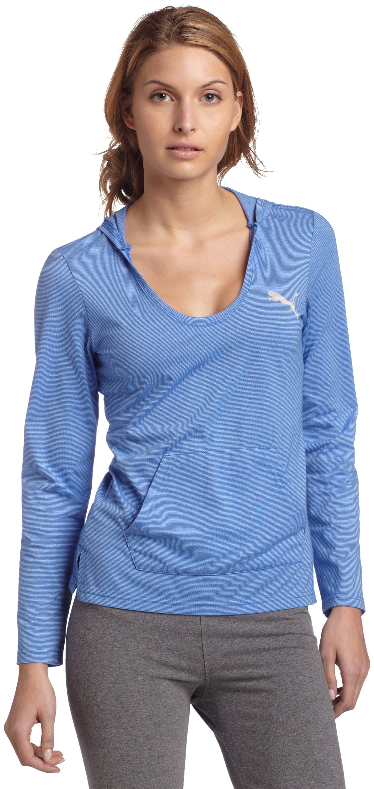 PUMA Women's Hoodie Cover Up Top - Soft Fleece Pullover Sweatshirt for Casual Wear, Lounge & Gym - Athletic Comfort Hooded Sweater for Running, Yoga & Everyday Outfits