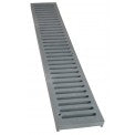 2' Gray Channel Grate - Heavy Duty NDS 241 Drainage Grate for Driveways, Walkways, and Landscaping | Durable & Weather-Resistant