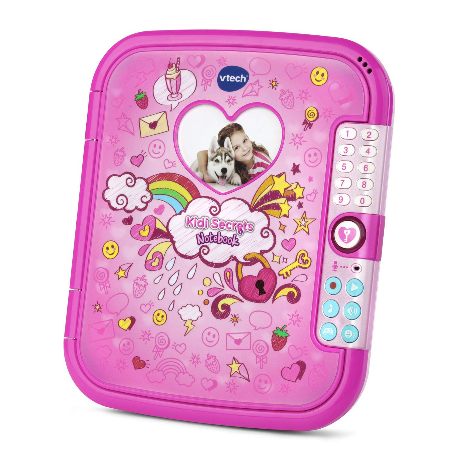 VTech Kidi Secrets Notebook - Pink Electronic Diary for Kids with Password Protection, Voice Changer & Games | Perfect Birthday Gift for Girls Ages 6-12 | Fun for Sleepovers, Travel & Secret Keeping