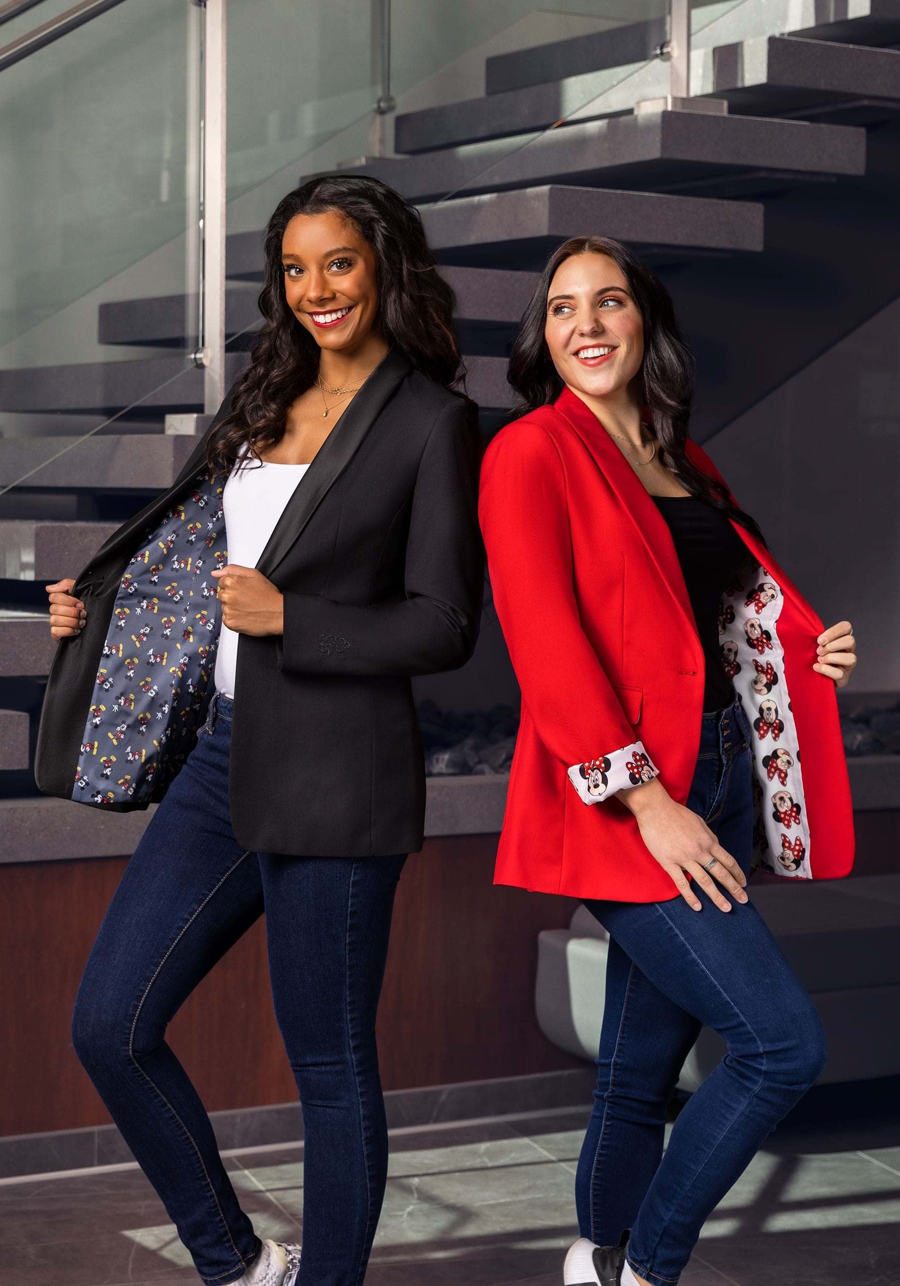 Disney Mickey Mouse Women's Blazer Jacket - Stylish Casual & Office Wear for Women - Perfect for Work, Parties & Everyday Outfits