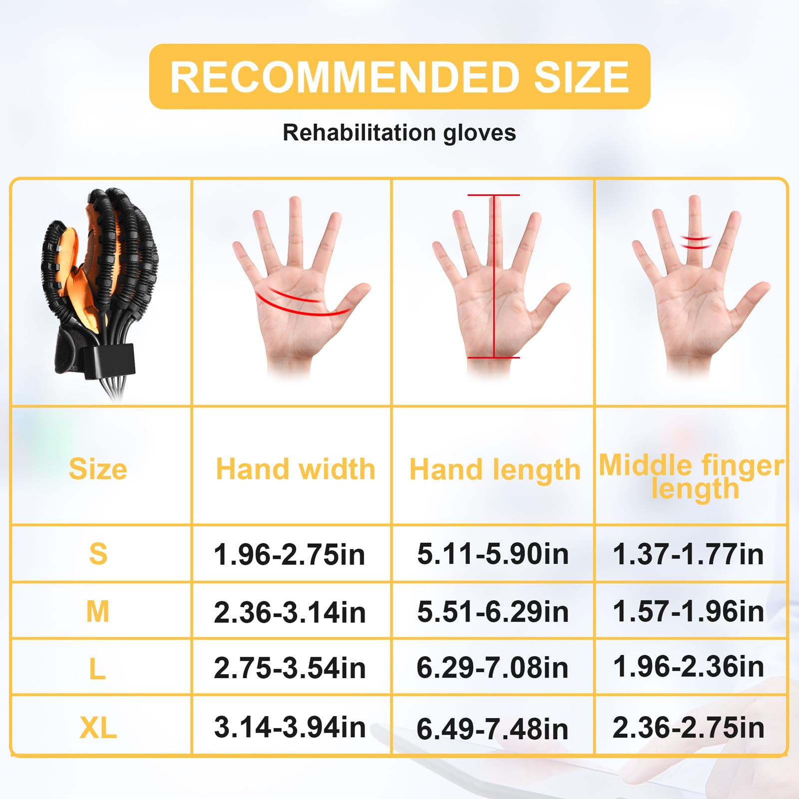 Upgraded Rehabilitation Robot Gloves for Hemiplegia & Stroke Recovery - Finger Therapy Hand Rehab Equipment for Stroke Patients & Cerebral Palsy Relief - Ideal for Home Use, Physical Therapy & Post-Stroke Rehabilitation