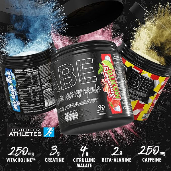 Applied Nutrition ABE (All Black Everything) Ultimate Preworkout Powder 315g - Boost Energy & Performance for Intense Workouts & Gym Sessions
