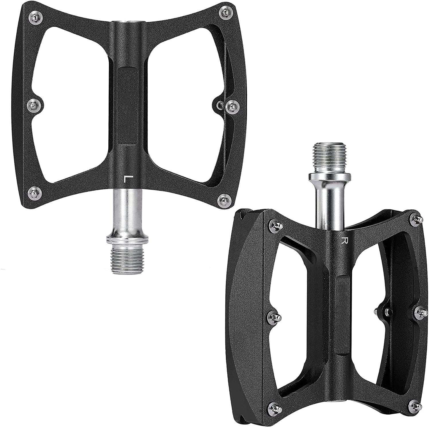 SAVADECK 9/16 Inch Aluminum Alloy Bike Pedals - Lightweight Anti-Slip MTB Pedals for Mountain, Road & Folding Bikes | Perfect for Commuting, Trail Riding & Urban Cycling