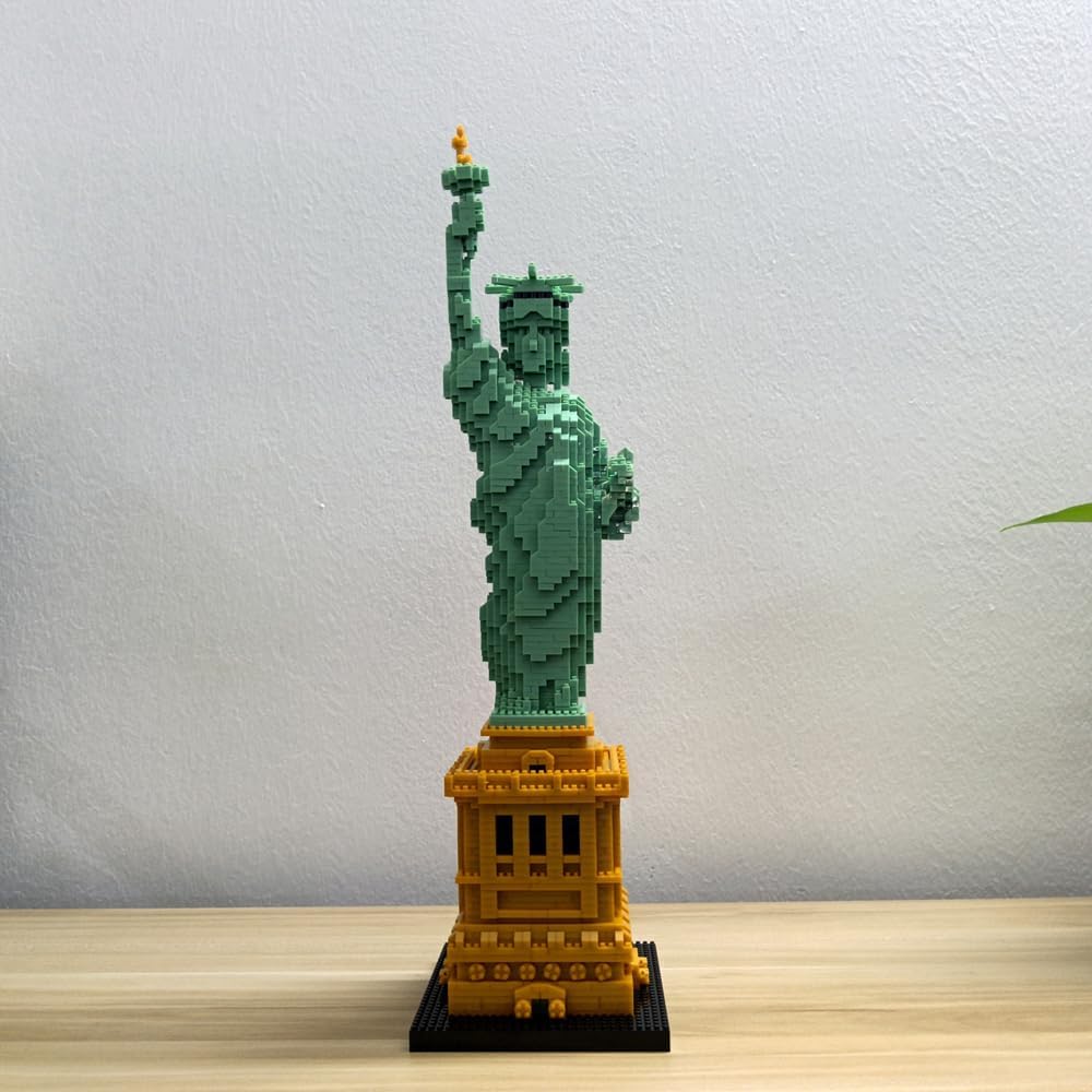 Liberty Enlightened USA Statue of Liberty Micro Mini Building Blocks Set - Creative Construction Toy for Kids & Adults - Perfect for History Lovers, STEM Learning & Collectible Display