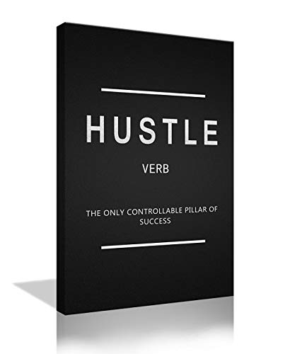 18-hustle Inspirational Wall Art