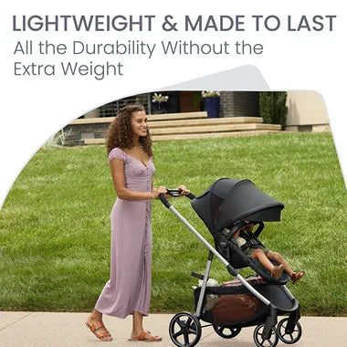 Grove Modular Lightweight Baby Stroller - Pindot Stone | Compact Foldable Travel Stroller for Infants & Toddlers | Perfect for City Walks, Shopping & Air Travel