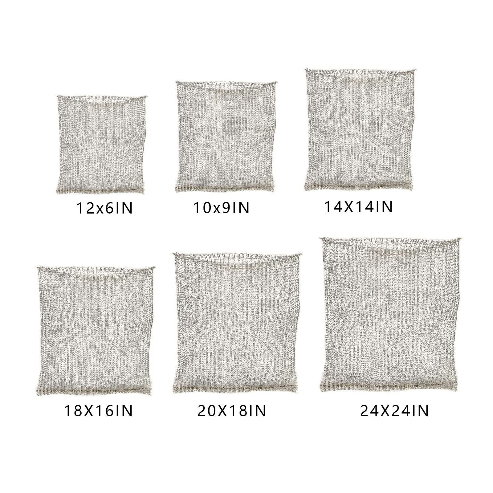 4 Pack Stainless Steel Root Protection Net Bags - Gopher & Vole Wire Mesh Baskets for Garden Plants & Flowers - Durable Plant Root Guard for Outdoor Gardening & Landscaping