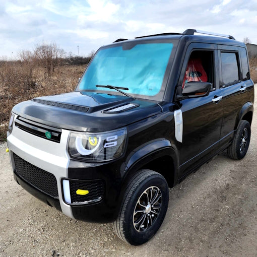 60V Electric Golf Cart LSV - 4 Door Coco Trooper with Rear Trunk Hatch | Black Demo Model | Perfect for Golf Courses, Resorts & Gated Communities