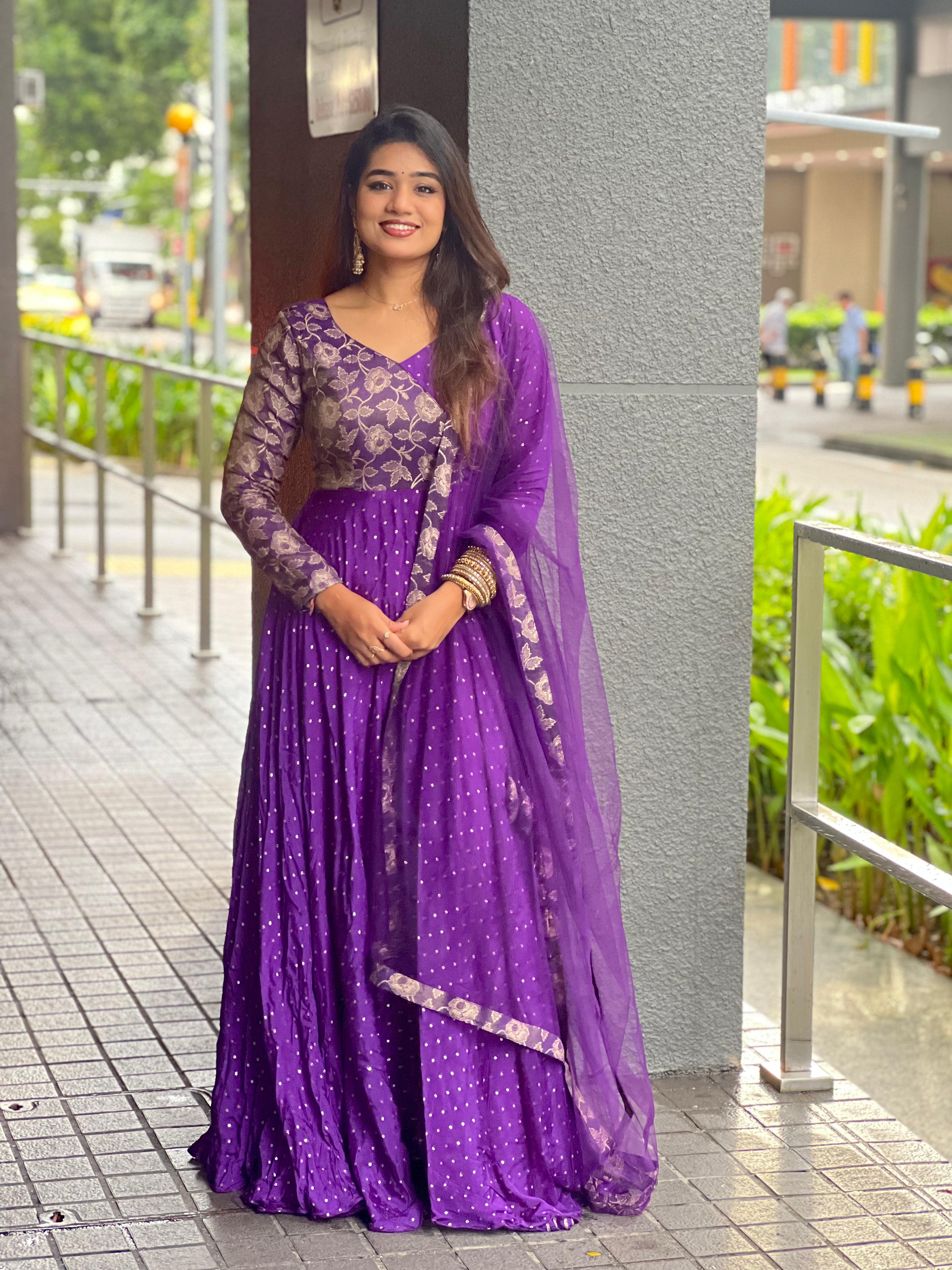 DD630 Madhubana Premium Anarkali Indian Ethnic Dress for Women - Perfect for Weddings, Festivals & Special Occasions