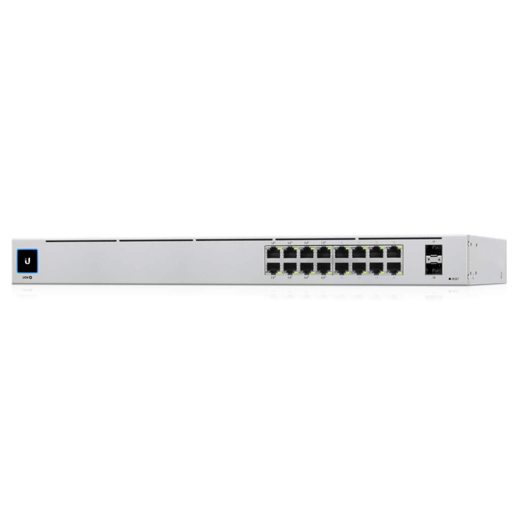 Ubiquiti UniFi 16-Port Gigabit PoE Switch with 150W Power - Network Switch for Home & Office, Perfect for IP Cameras, VoIP Phones & WiFi Access Points