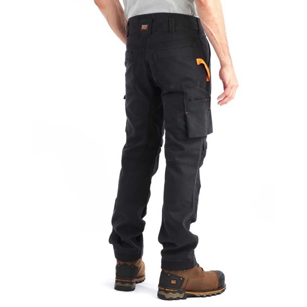 Timberland PRO Ironhide Men's Knee Pad Work Pants - Durable Black Workwear for Construction & Carpentry | Comfortable Protective Pants for Heavy Duty Jobs