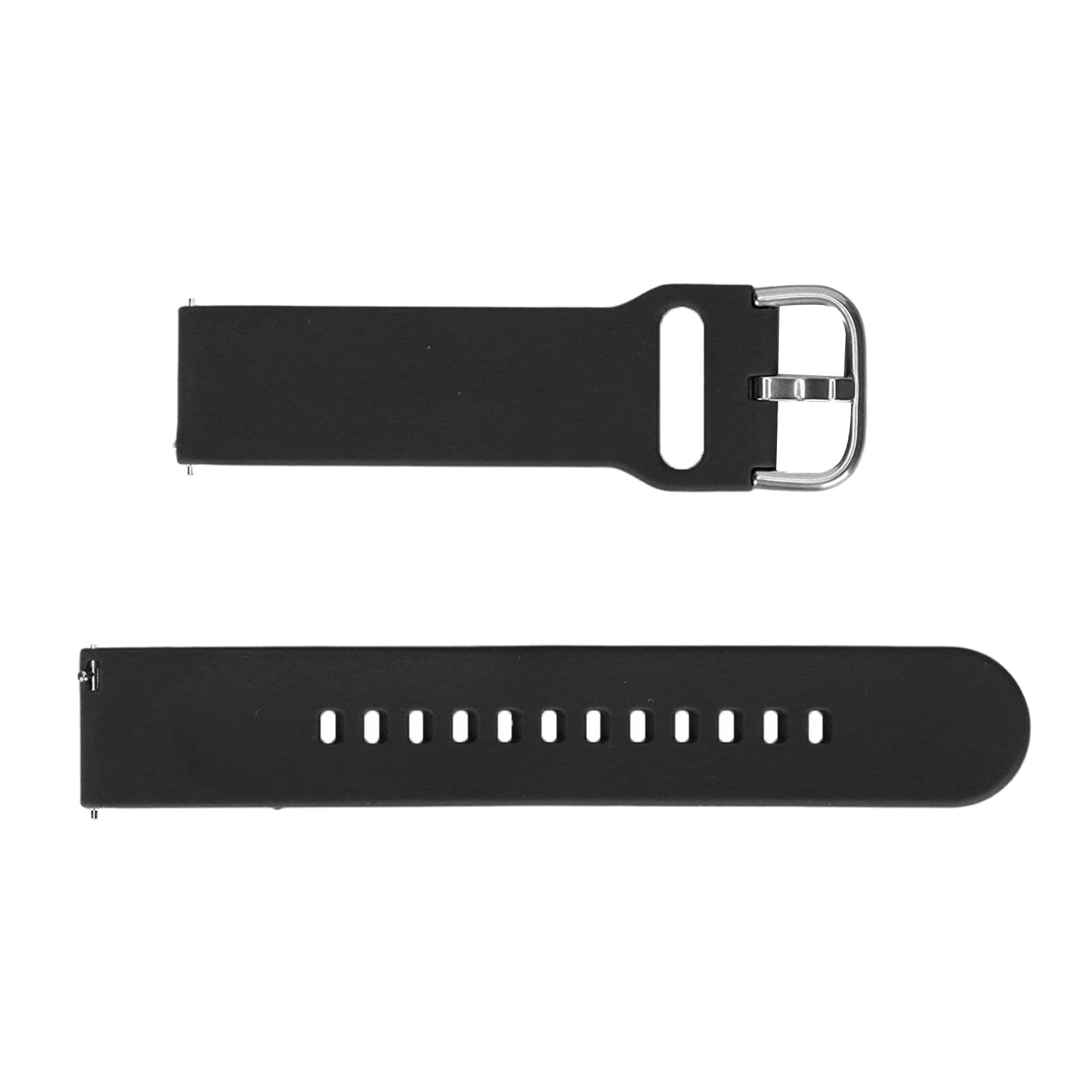 Premium Soft Silicone Watch Band for Amazfit Bip U - Skin-Friendly, Adjustable, Anti-Lost Smartwatch Strap (Black) | Perfect for Workouts, Running & Daily Wear