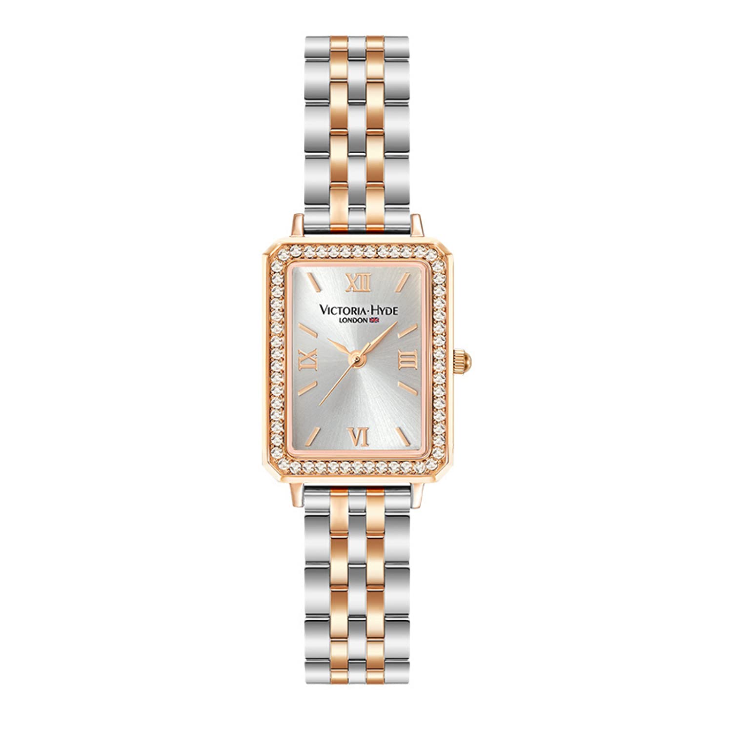Victoria Hyde Women's Watch - Green Mother of Pearl Dial, Genuine Leather Strap, Rectangular Case | Elegant Ladies Wristwatch for Office, Party & Everyday Wear