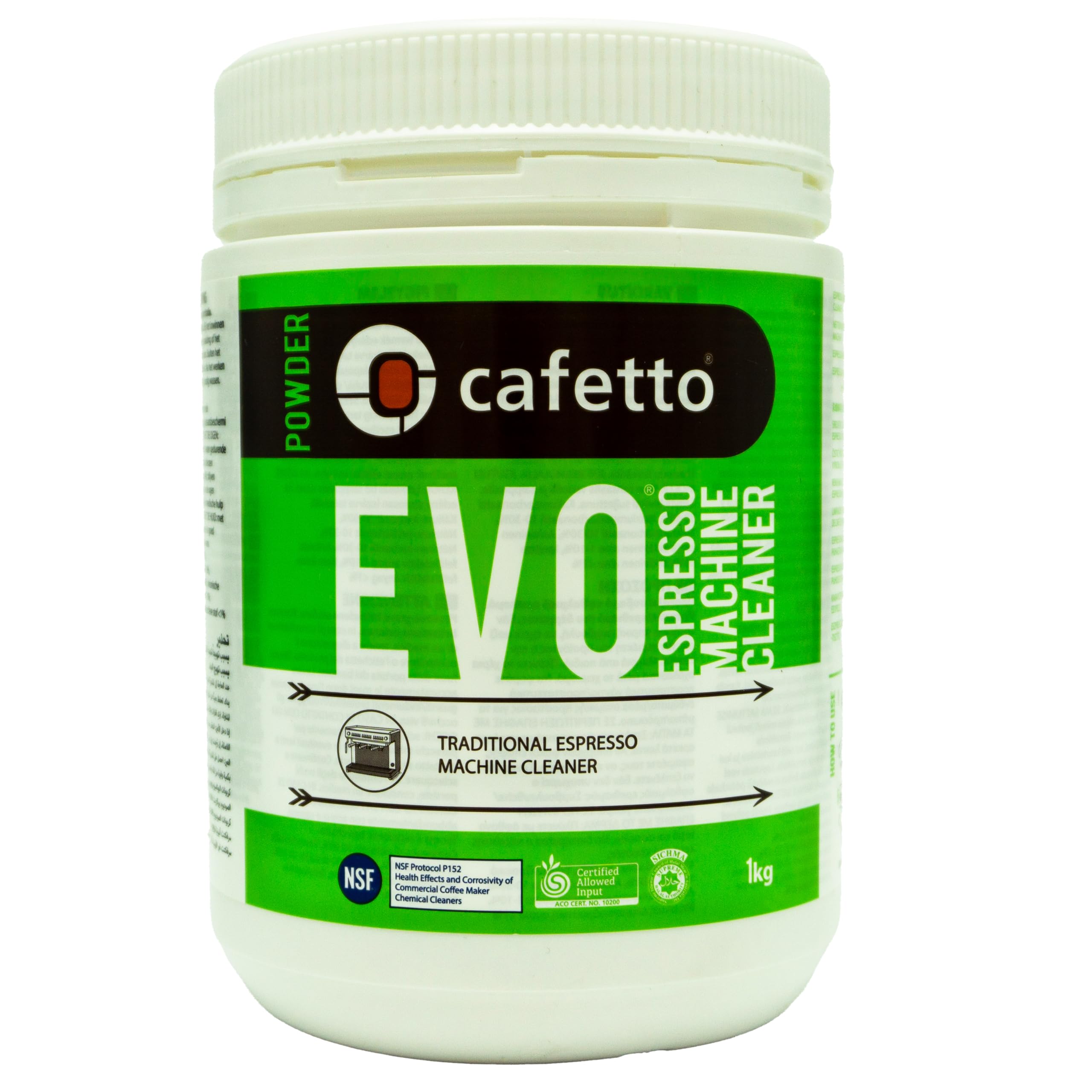 Organic Espresso Machine Cleaner Powder - Evo 500g | Eco-Friendly Coffee Maker Descaler for Home & Commercial Use | Perfect for Keurig, Nespresso & Drip Coffee Machines