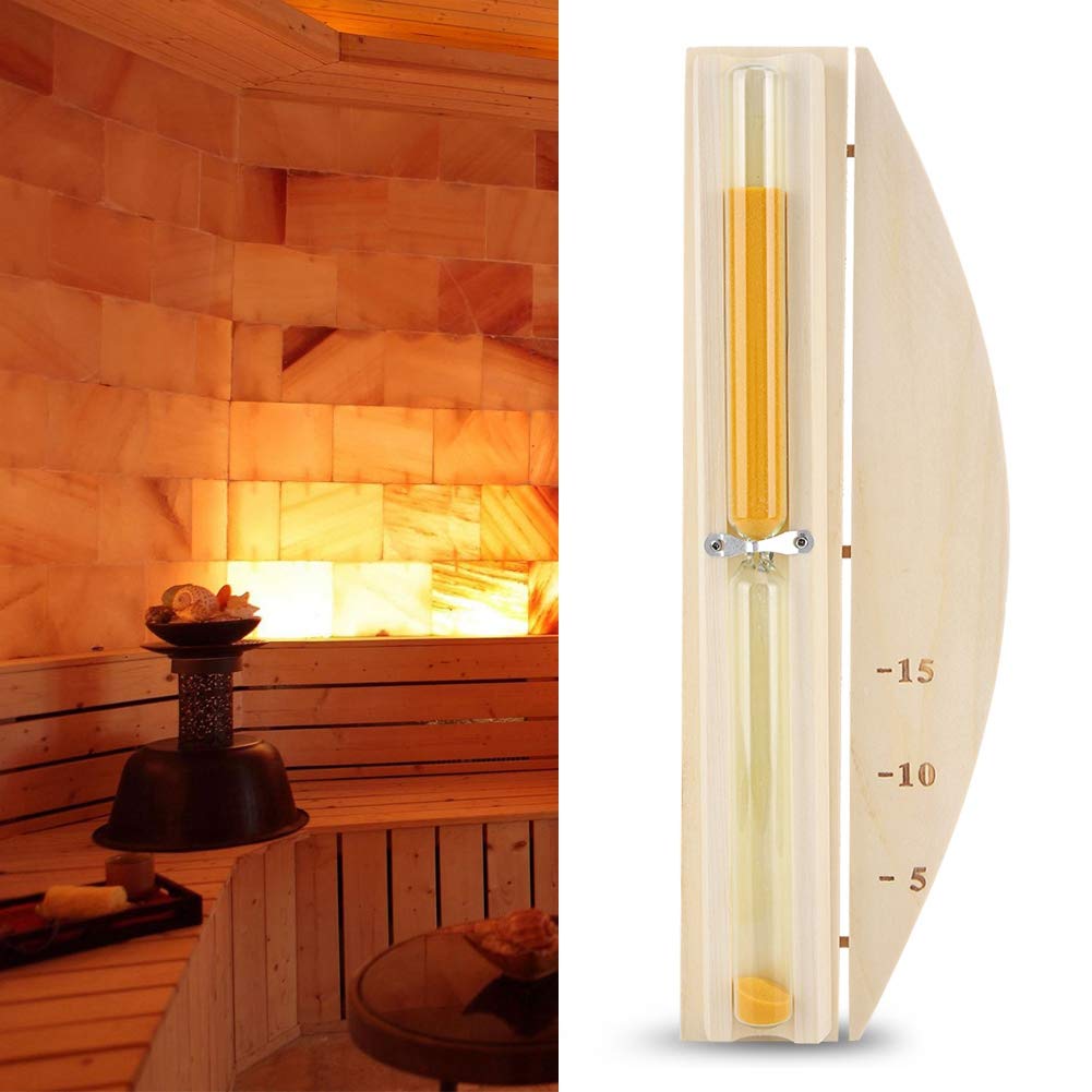 15-Minute Sand Timer Hourglass - Decorative Sand Clock for Sauna, Home, Hotel & Office | Perfect for Meditation, Yoga, Spa, and Time Management