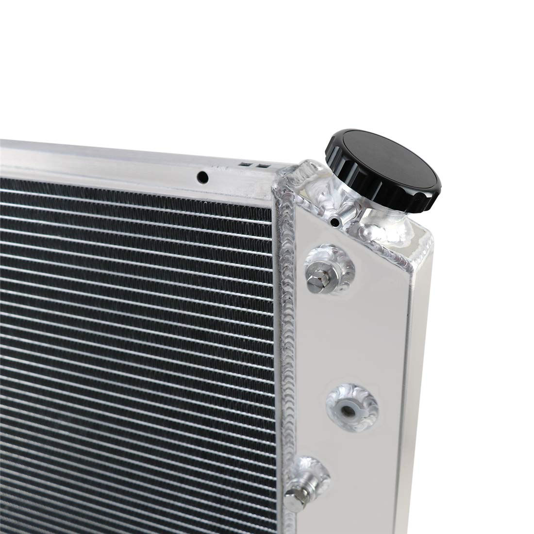 CoolingSky 62MM 4 Row Aluminum Radiator with Dual 12