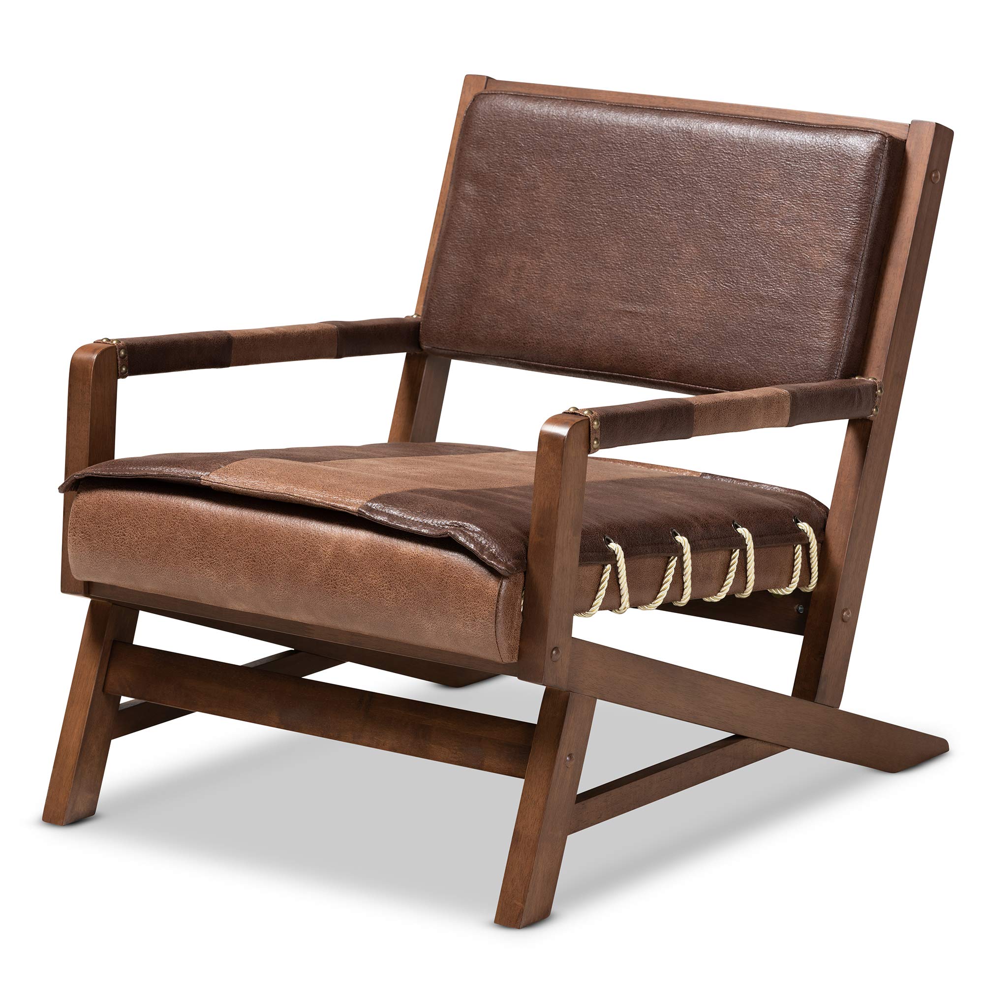 Baxton Studio Chairs - Modern Brown/Walnut Wooden Office Chair for Home & Workspace - Ergonomic Design for Comfortable Working & Studying