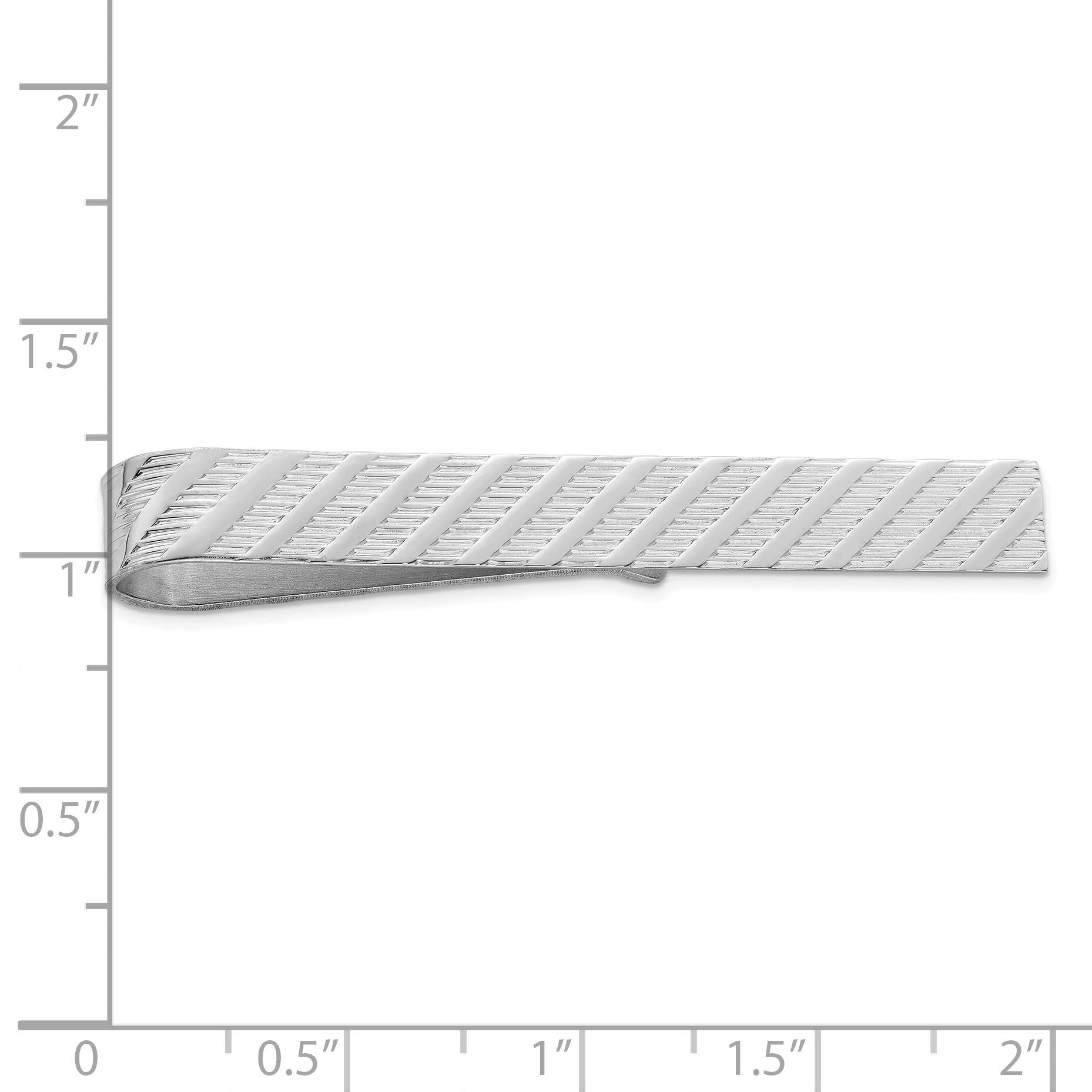 Sterling Silver Tie Bar Clip for Men - Elegant & Durable Tie Accessory for Weddings, Business & Formal Events