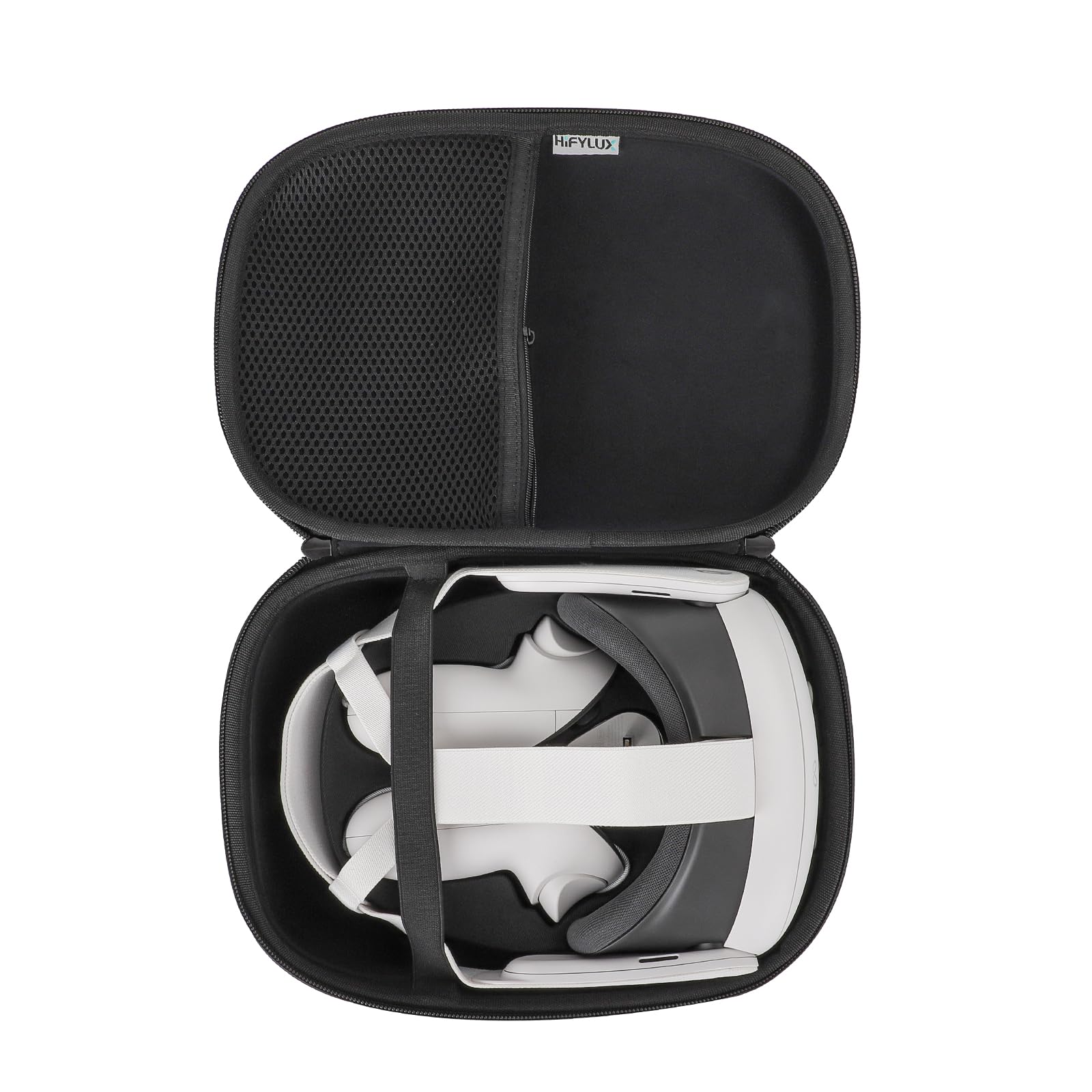 Oculus Quest 3 VR Headset Storage Case - Hard EVA Travel Carrying Bag with Controller Compartment - Protective Accessories for Meta Quest 3 - Perfect for Gaming, Travel & VR Headset Protection