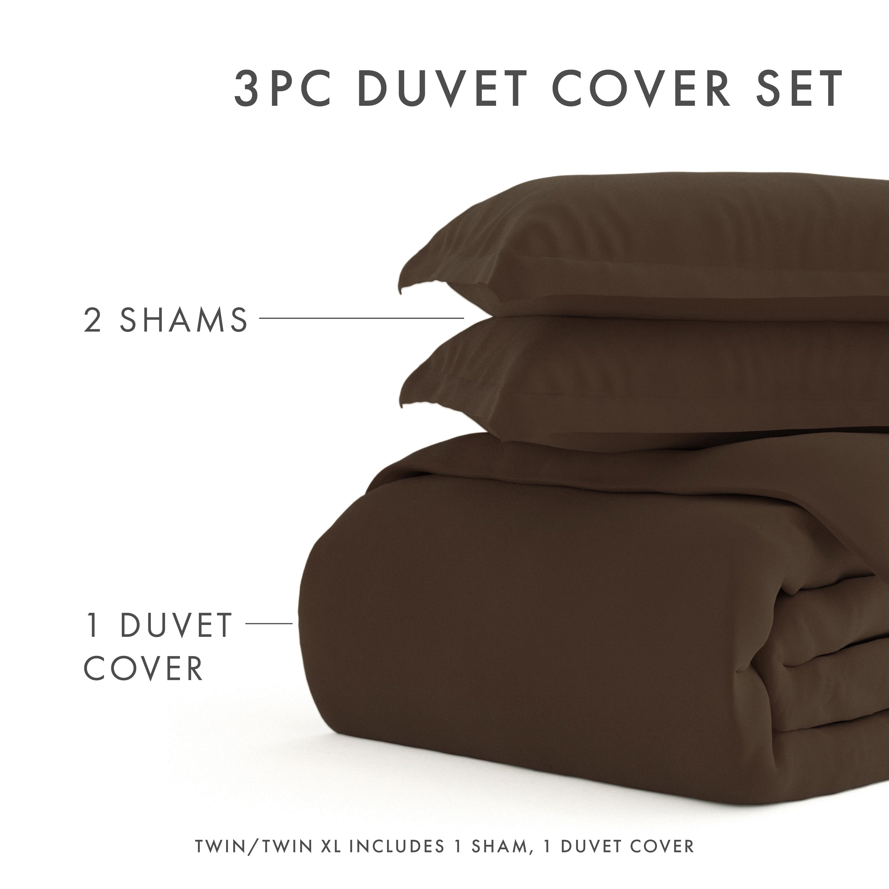 Premium 3-Piece Duvet Cover Set - Soft & Breathable Bedding for All Seasons | Perfect for Master Bedroom, Guest Room & Dorm Decor