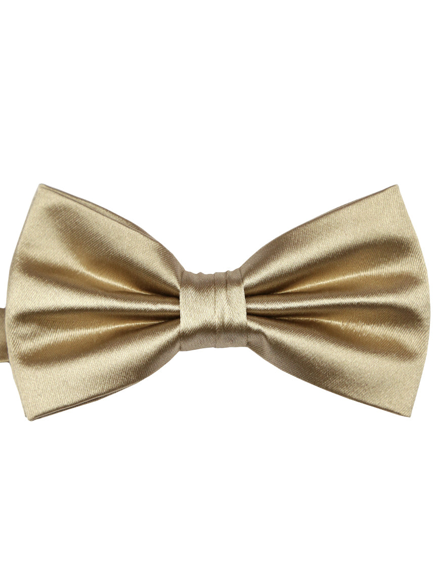 Classic Plain Gold Bow Tie for Men - Elegant Formal & Wedding Accessory - Perfect for Prom, Tuxedo & Special Occasions