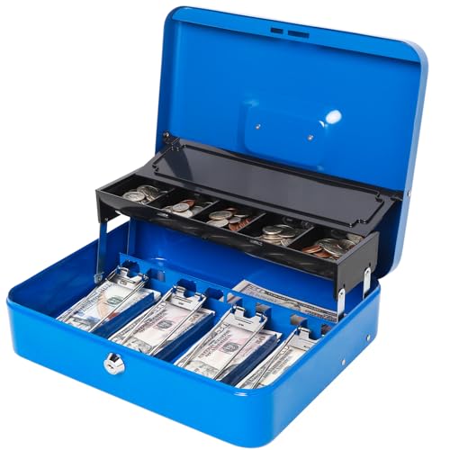 Blue key lock with lid