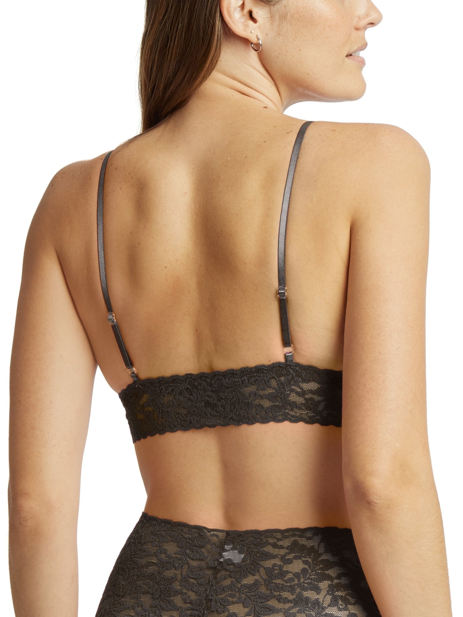 Signature Lace® Padded Triangle Bralette - Comfortable Wireless Bra for Women, Soft Stretchy Fabric, Light Support - Perfect for Yoga, Lounge & Everyday Wear