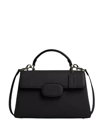 Coach Eliza Top Handle Bag with Leather Covered Closure - Stylish & Elegant Handbag for Women, Perfect for Work, Travel, and Everyday Use