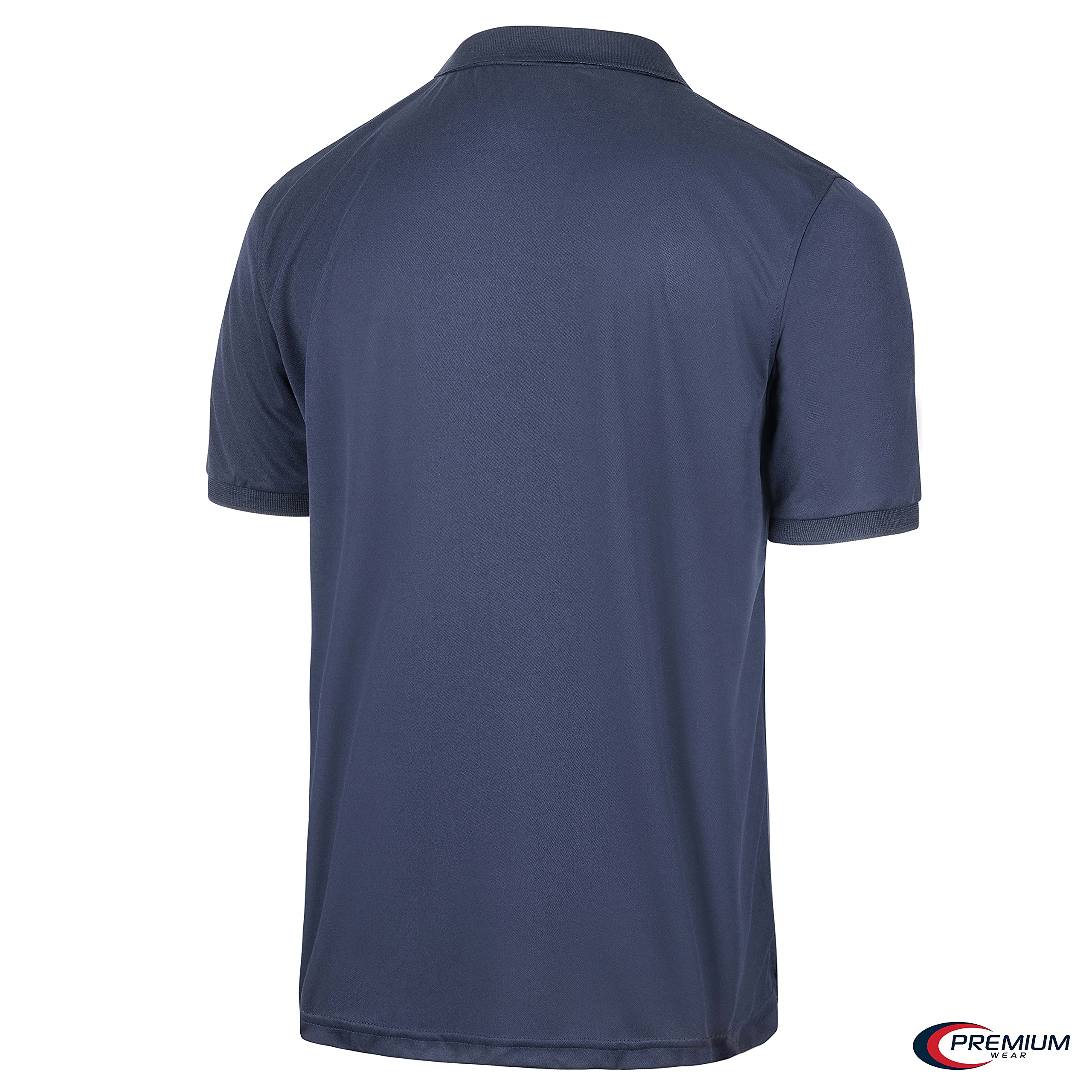 Premium Moisture-Wicking Men's Polo Shirt - Breathable & Quick-Dry Performance Tee for Golf, Work & Casual Wear
