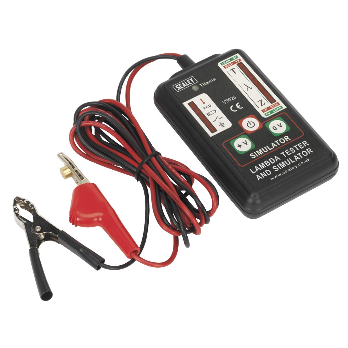 Sealey VS925 Lambda Sensor Tester and Simulator - Automotive O2 Sensor Diagnostic Tool for Accurate Emissions Testing | Perfect for Mechanics & DIY Car Repairs