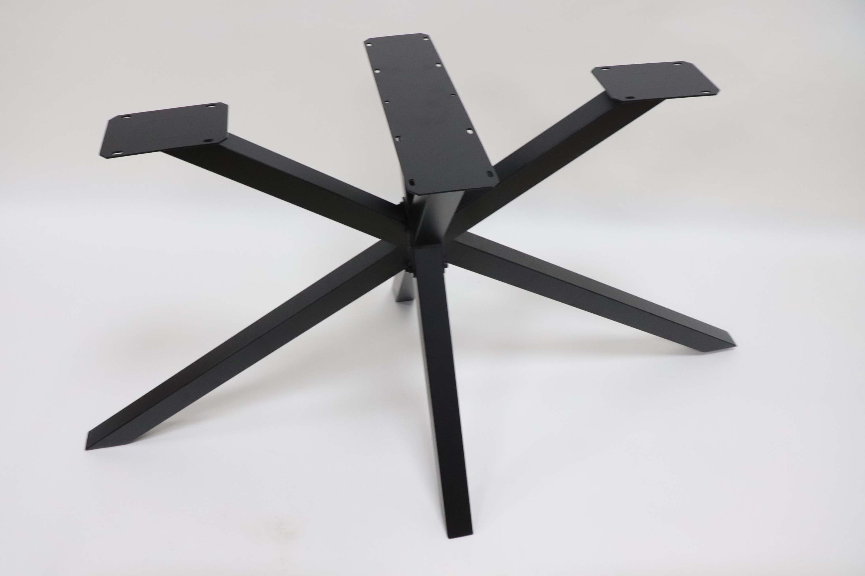 SS1310 Spider Shape Base for Long Dining Table - Heavy Duty Metal Table Legs for Large Dining Room, Kitchen, or Restaurant Use