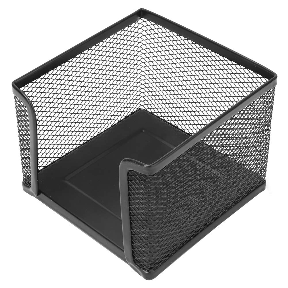 Metal Mesh Sticky Note Holder & Organizer - Stylish Office Desk Accessory for Notes, Cards & Business Essentials | Perfect for Office, Home Desk & Workspace Organization