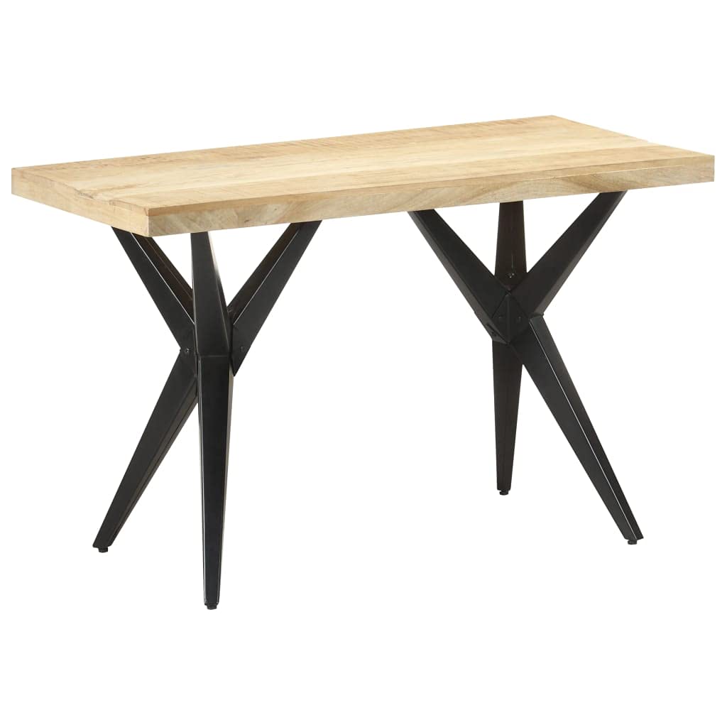 Antique-Style Solid Mango Wood Dining Table - 47.2