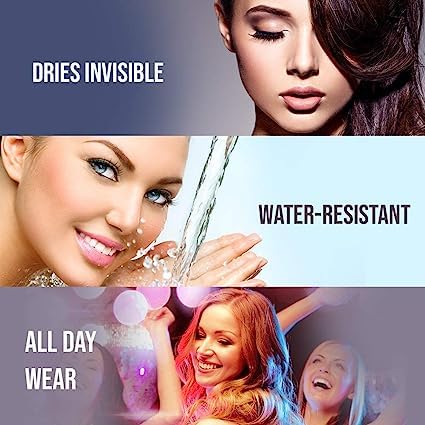 JUPREV Waterproof False Eyelash Glue - Dark Tone Adhesive for Black & Brown Eyelash Extensions | Long-Lasting, Smudge-Proof Lash Glue for Daily Wear & Special Occasions
