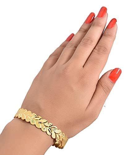 Handmade Gold Plated Traditional Designer Bangles for Women - Elegant Kada Bracelets for Weddings, Parties & Festive Occasions