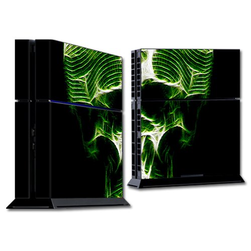 MightySkins Protective Vinyl Skin Wrap Decal for Sony PlayStation 4 PS4 Console - Stone Skull Design | Durable Scratch-Resistant Cover | Perfect for Gaming Setups & Home Decor