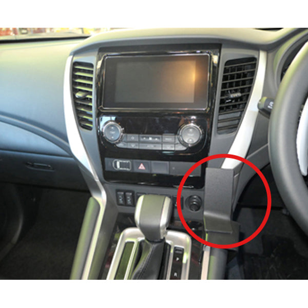 ClicOn No Holes Console Dash Mount for Mitsubishi Pajero Sport 2017-2024 | Secure Phone Holder for Off-Roading & Adventure Travel