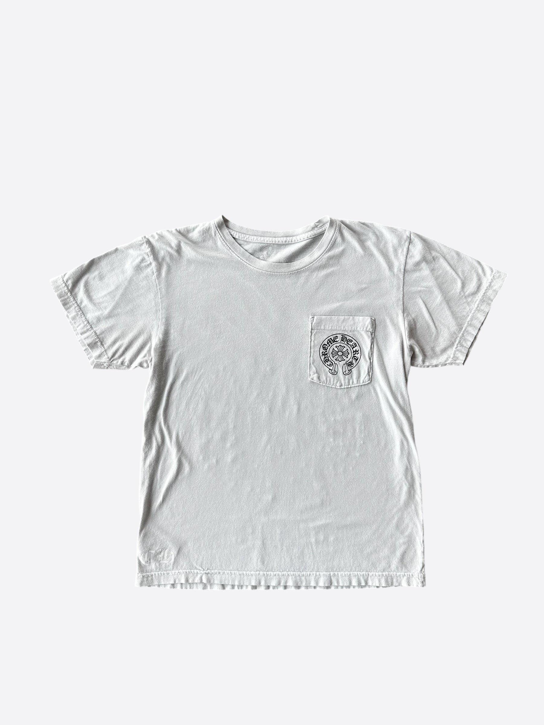 Chrome Hearts White & Black Miami Horseshoe Logo T-Shirt for Men & Women - Stylish Graphic Tee for Casual Wear, Street Fashion & Outfits